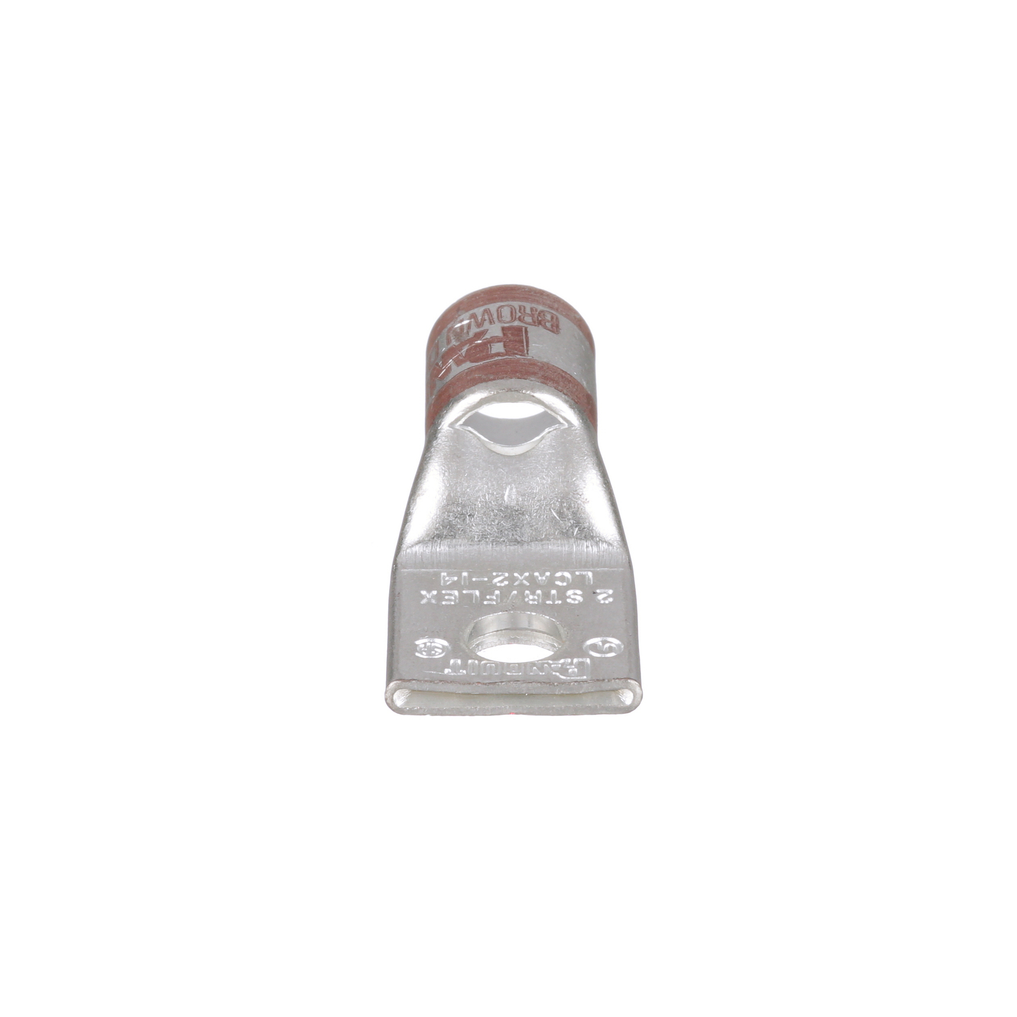 Copper Compression Lug, 1 Hole, #2 AWG F
