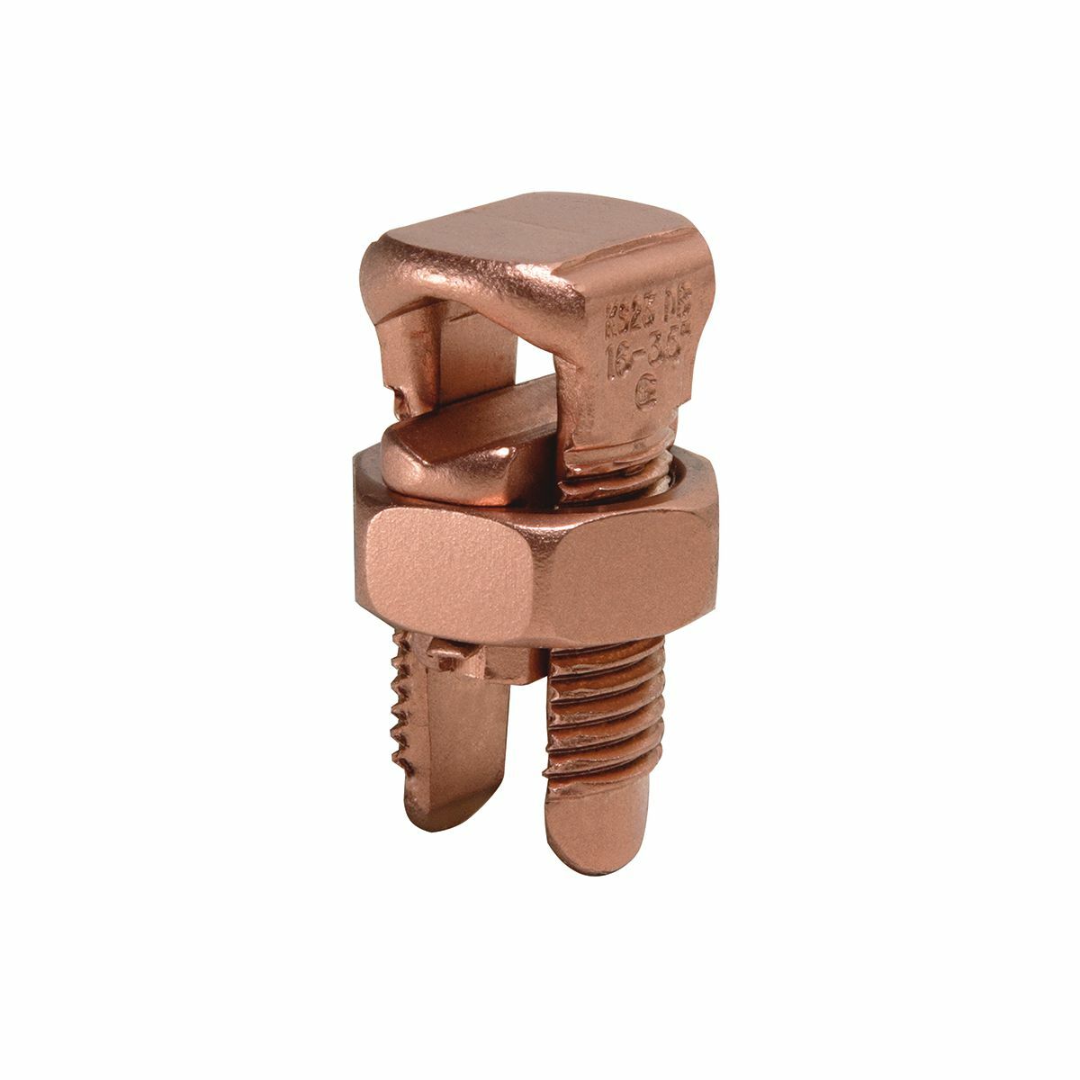 Copper Split Bolt, Cu: 6 AWG-2 AWG (Str) (Run & Tap).