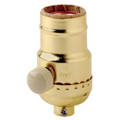 Incandescent Lamp holder Socket Dimmer, Brass