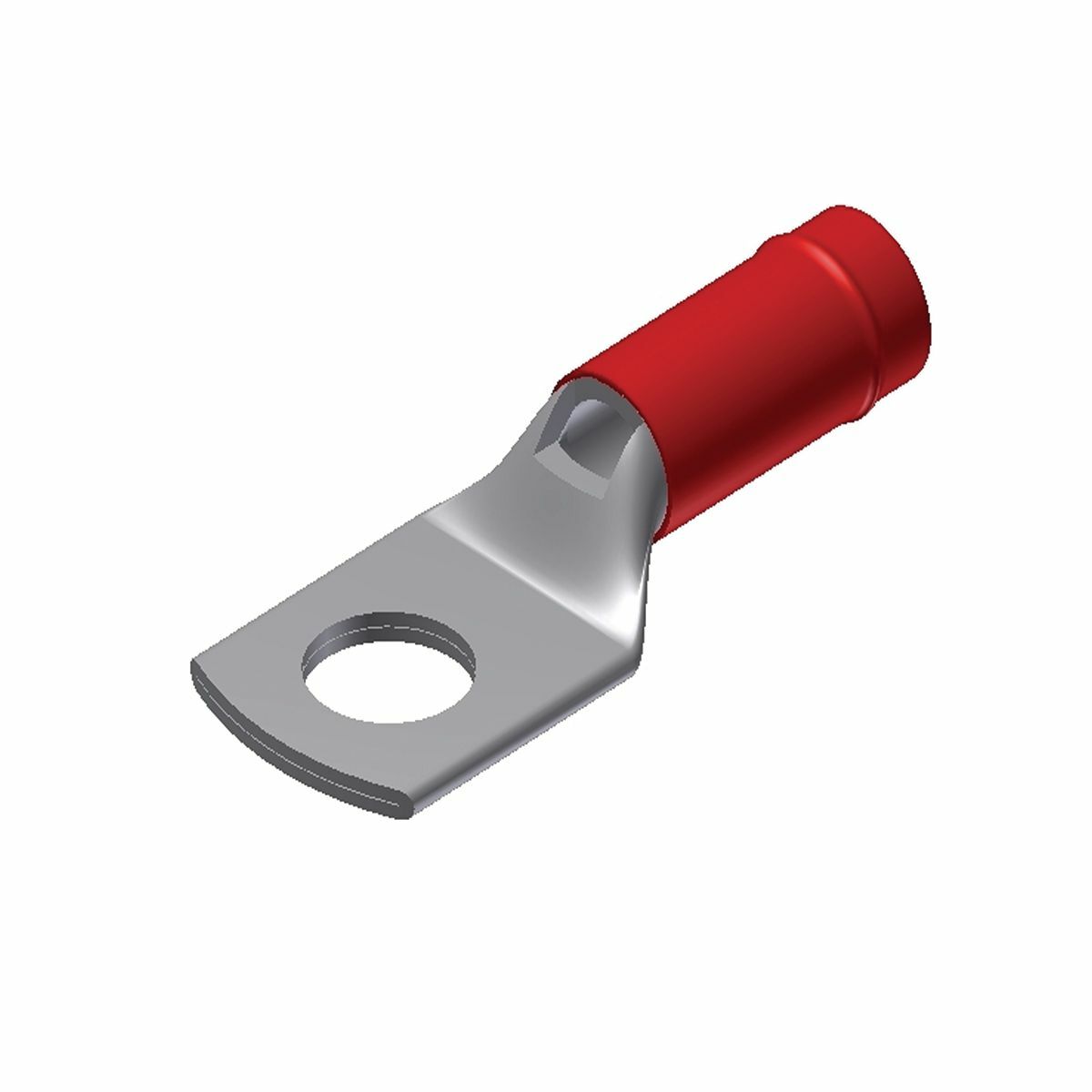 INSULUG? Nylon Insulated Compression Ring Tongue Terminal; Stud: #8 - #10; Length: .91"; Width: .31"; 600 V Max.