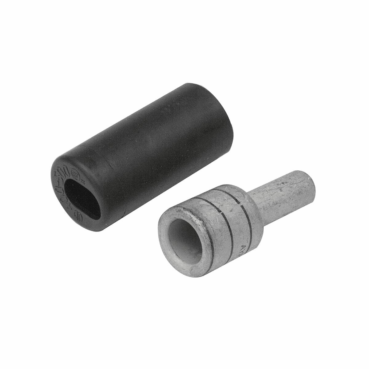 Copper Compression Pin Adapter, 535.3 Flex, 0.71"Plug Dia, 1.42"Plug Length, Tin Plated.