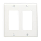2-Gang Decora/GFCI Device Decora Wallplate, Standard Size, Red