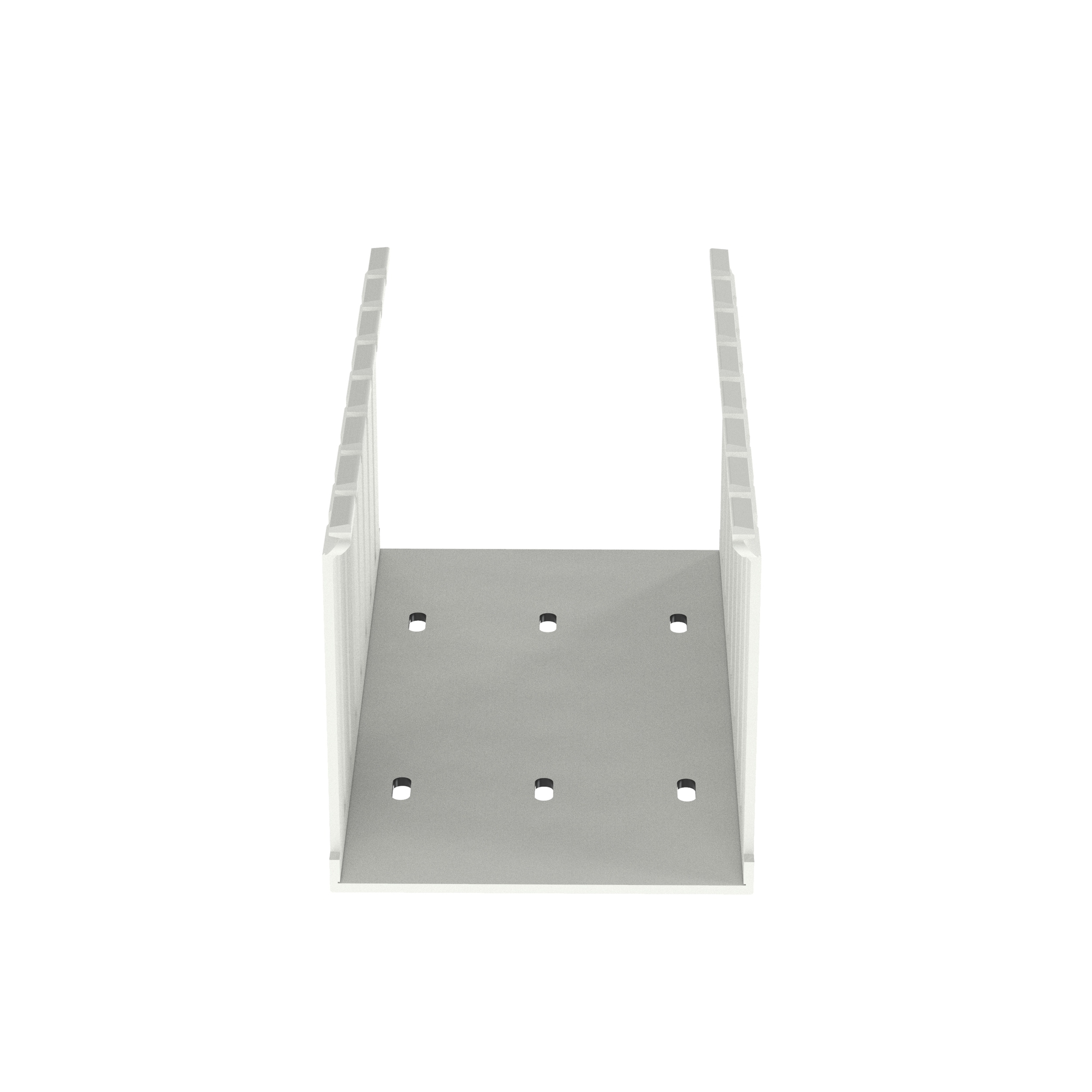 Slotted Duct, PVC,4X4X6FT,WHT            