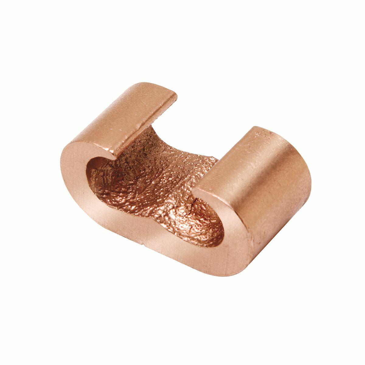 Copper Compression C Connector, 1 - 2/0 AWG(Str), 3/8" Rod (Run) & 1 - 2/0 AWG(Str) (Tap).