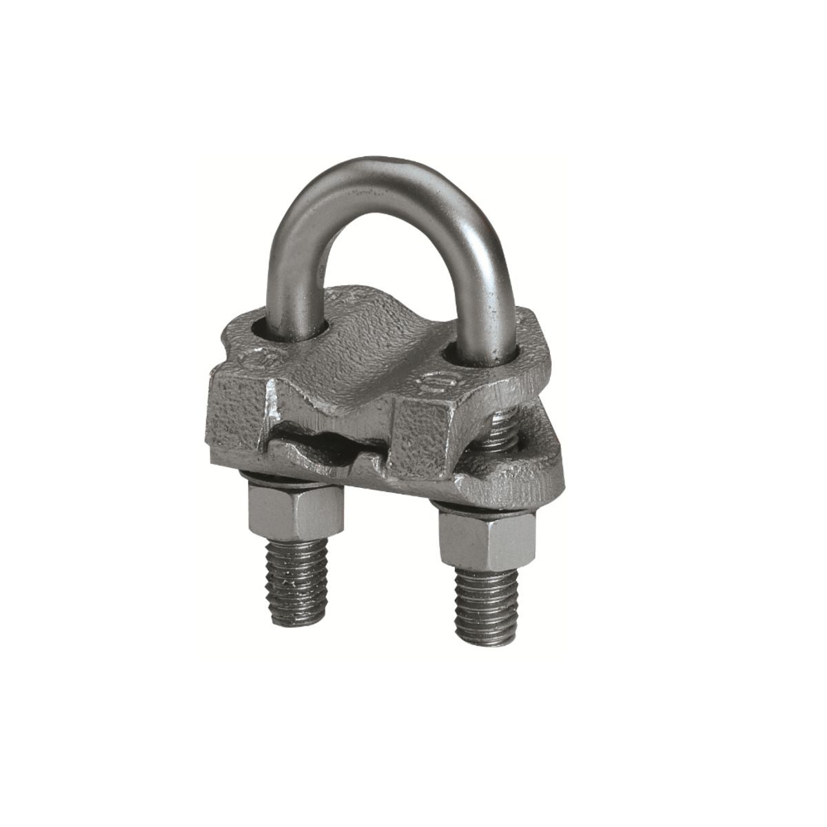 Mechanical Grounding Connector, Cable to Rod or Pipe, 8 AWG (Sol.) - 4 AWG (Str.), #9 - #10 Rebar, 1-1 /8" to 1-1/4" Rod, 1" Pipe, Bright Dipped.