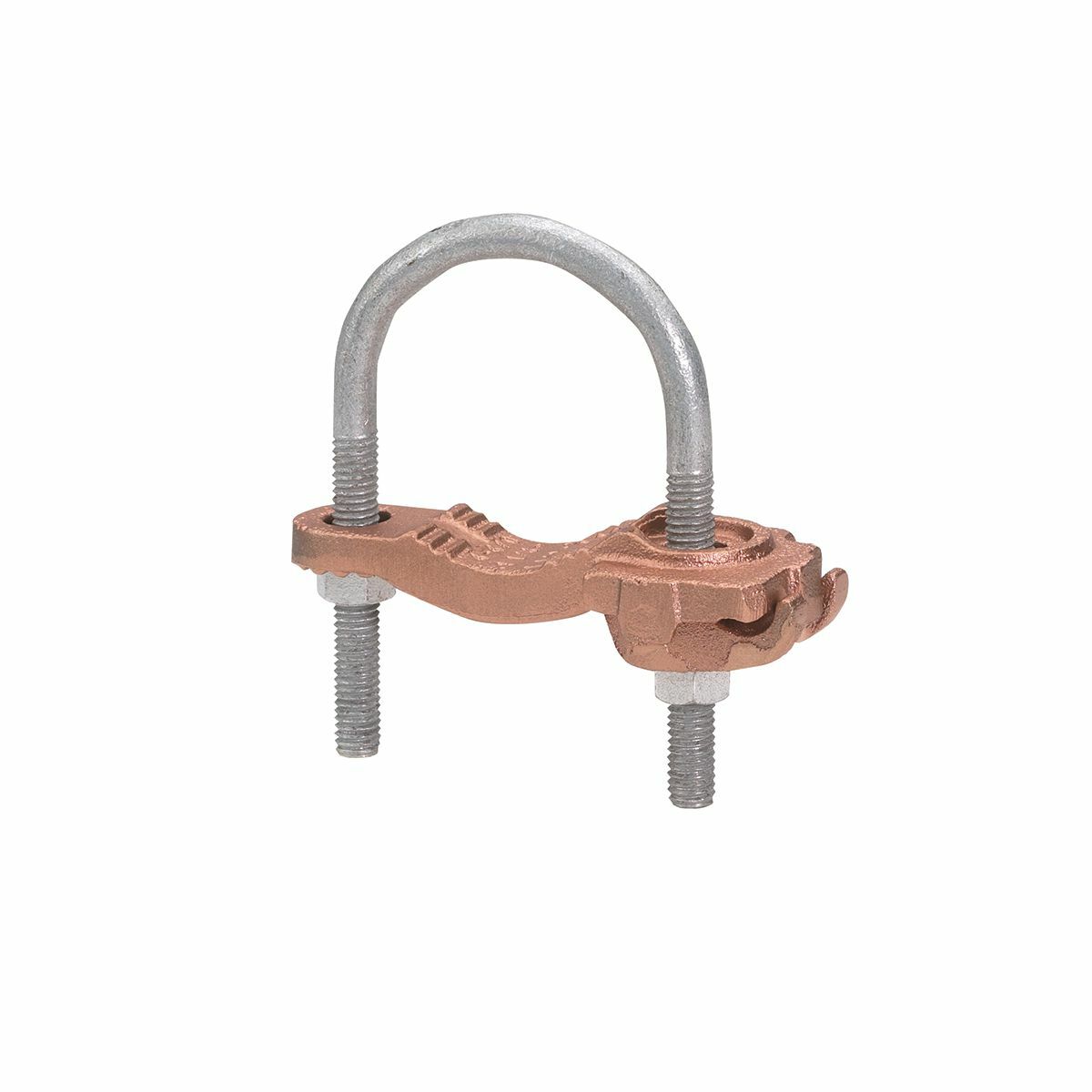 Mechanical Grounding Connector, Conductor to Water Pipe, 4-4/0 AWG, 10" Pipe, 3/8" Stud.