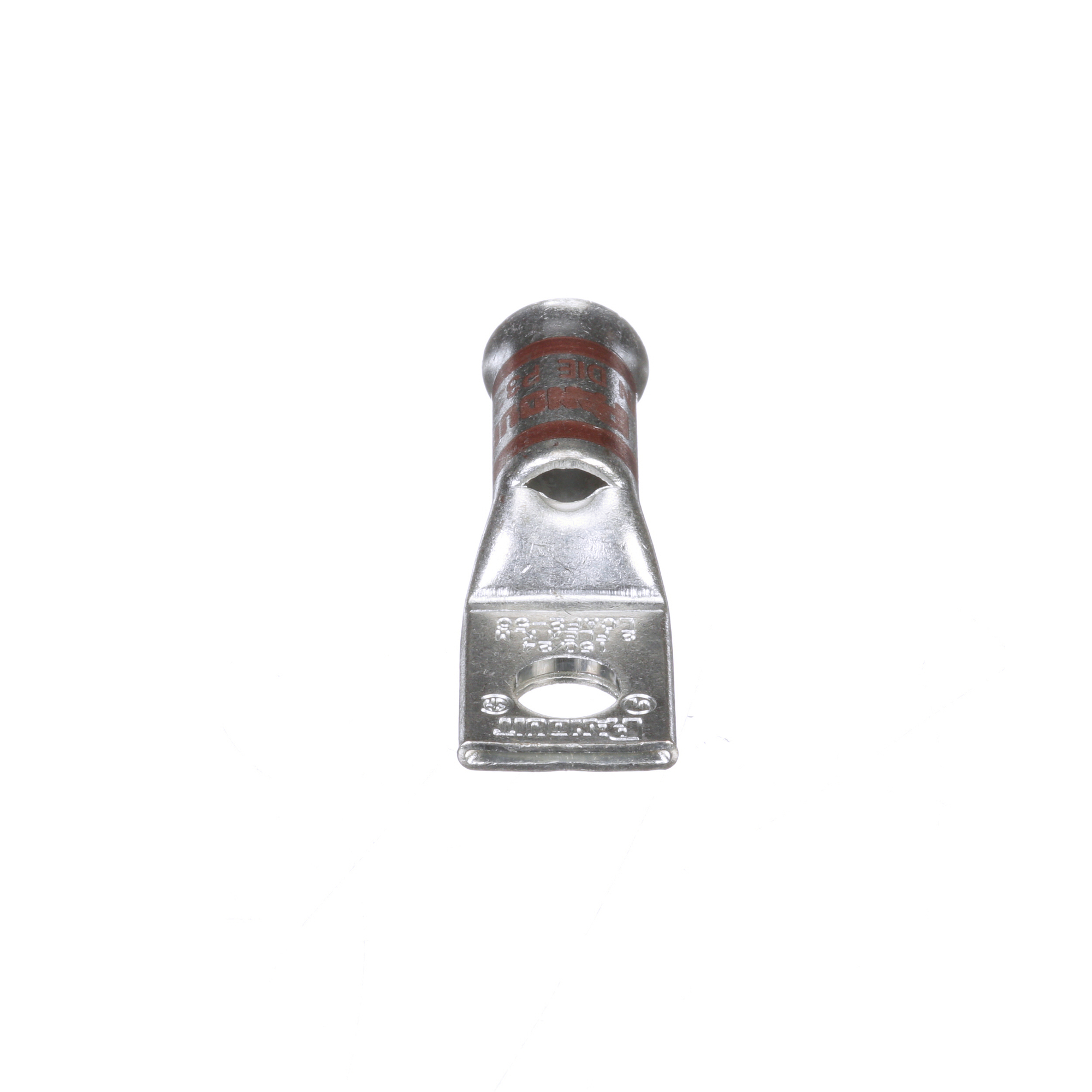Copper Compression Lug, 1 Hole, #2 AWG, 