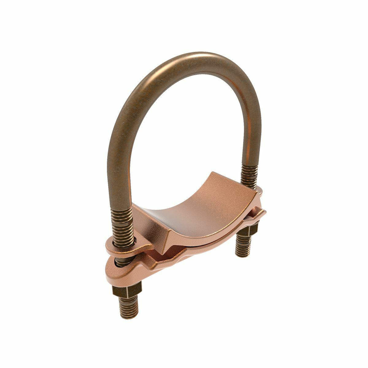 Mechanical Grounding Connector, 2 Parallel Cables to Rod or Pipe, 4 AWG ( Sol.) - 2/0 AWG (Str.), 2" to 2-3/8" Rod, 2" Pipe.