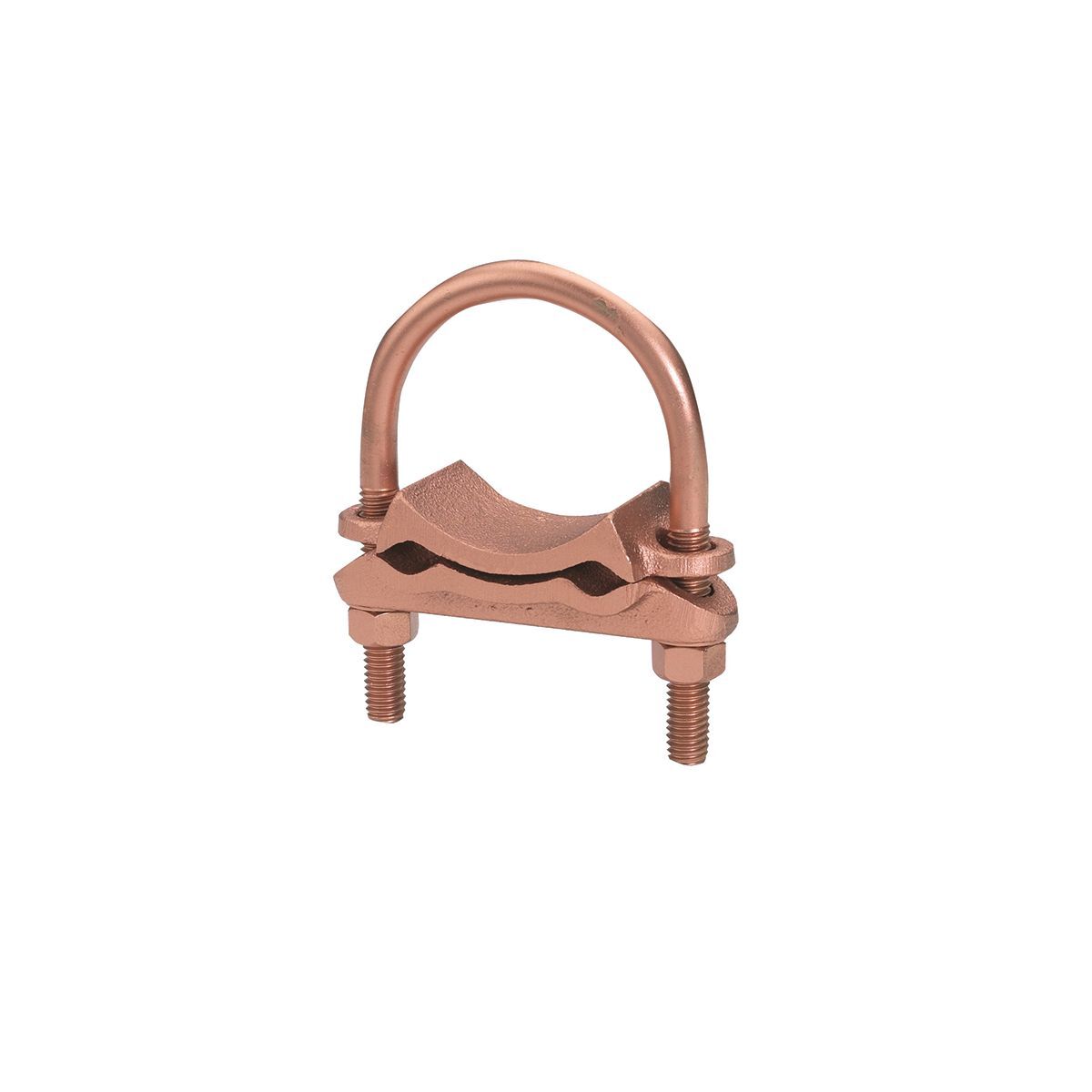 Mechanical Grounding Connector, 2 Parallel Cables to Rod or Pipe, 2/0 AWG (Sol.) - 250 kcmil, 3" to 3-1/2" Rod, 3" Pipe.