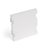 MOS Insert, Blank Module, 2 units high, white