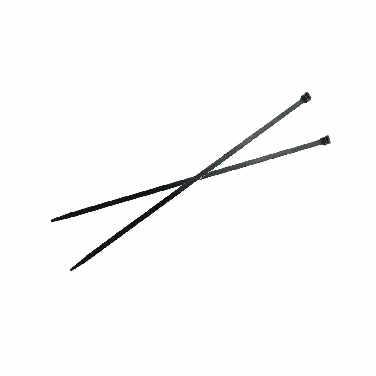 UV Black1 Nylon 6/6 Cable Tie, 1.75" Max. Bundle Dia, 50 Lbs, 8" Long, 0.18" Wide.