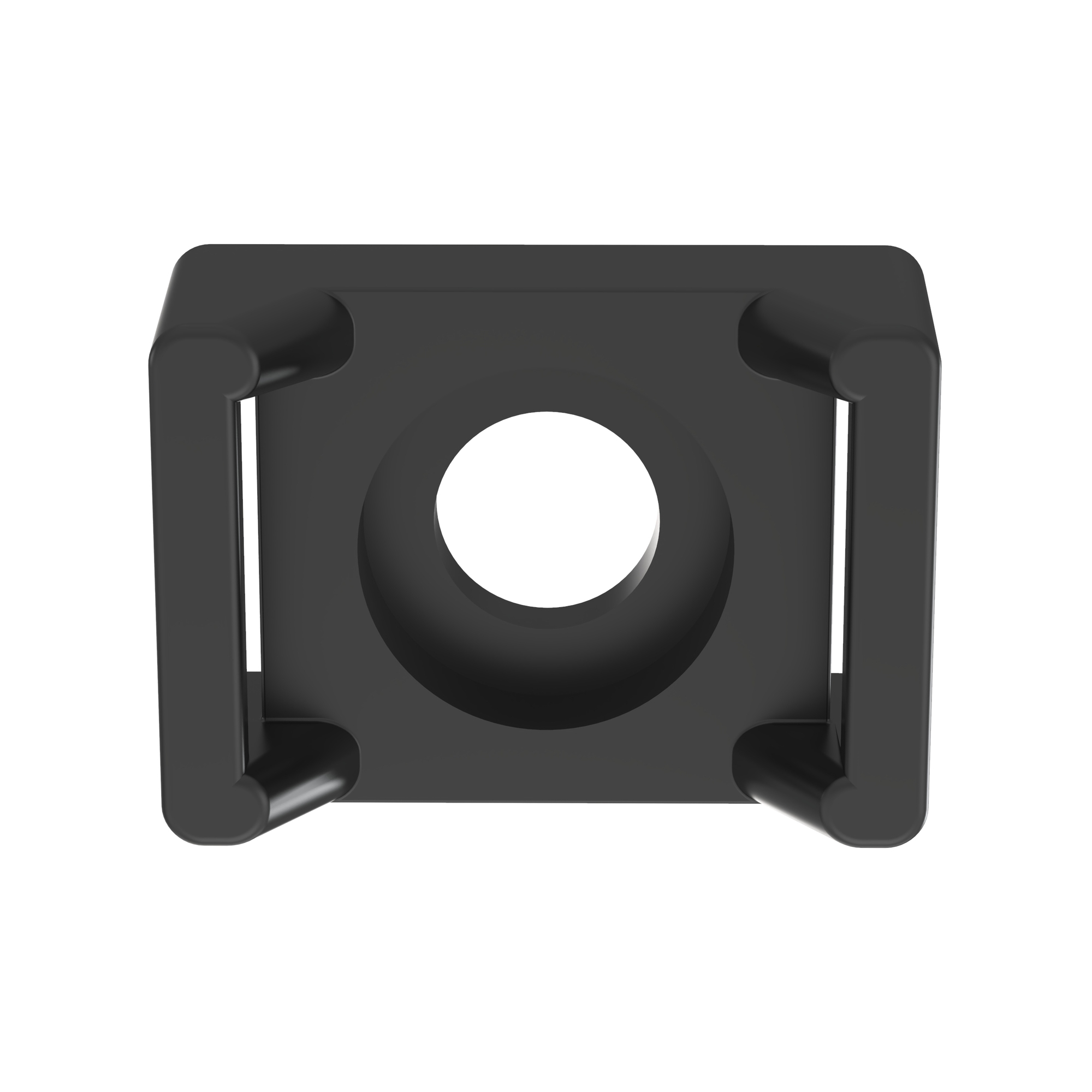 Cable Tie Mount, .62IN (15.8mm)W, 1/4 Scr