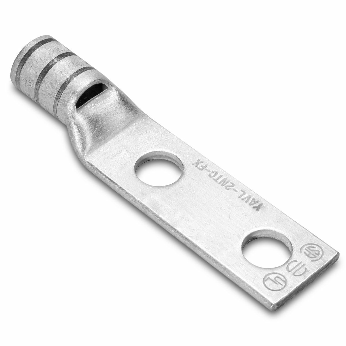 500 kcmil H,I,K / 550 kcmil G,H,I,535 DLO CU, Two Hole, 1/2 Stud Size, 1-3/4 Hole Spacing, Standard Barrel, Inspection Window, Internal Chamfer, Tin Plated, UL/CSA, 90?C, Up to 35kV, Pink Color Code, L99 Die Index.