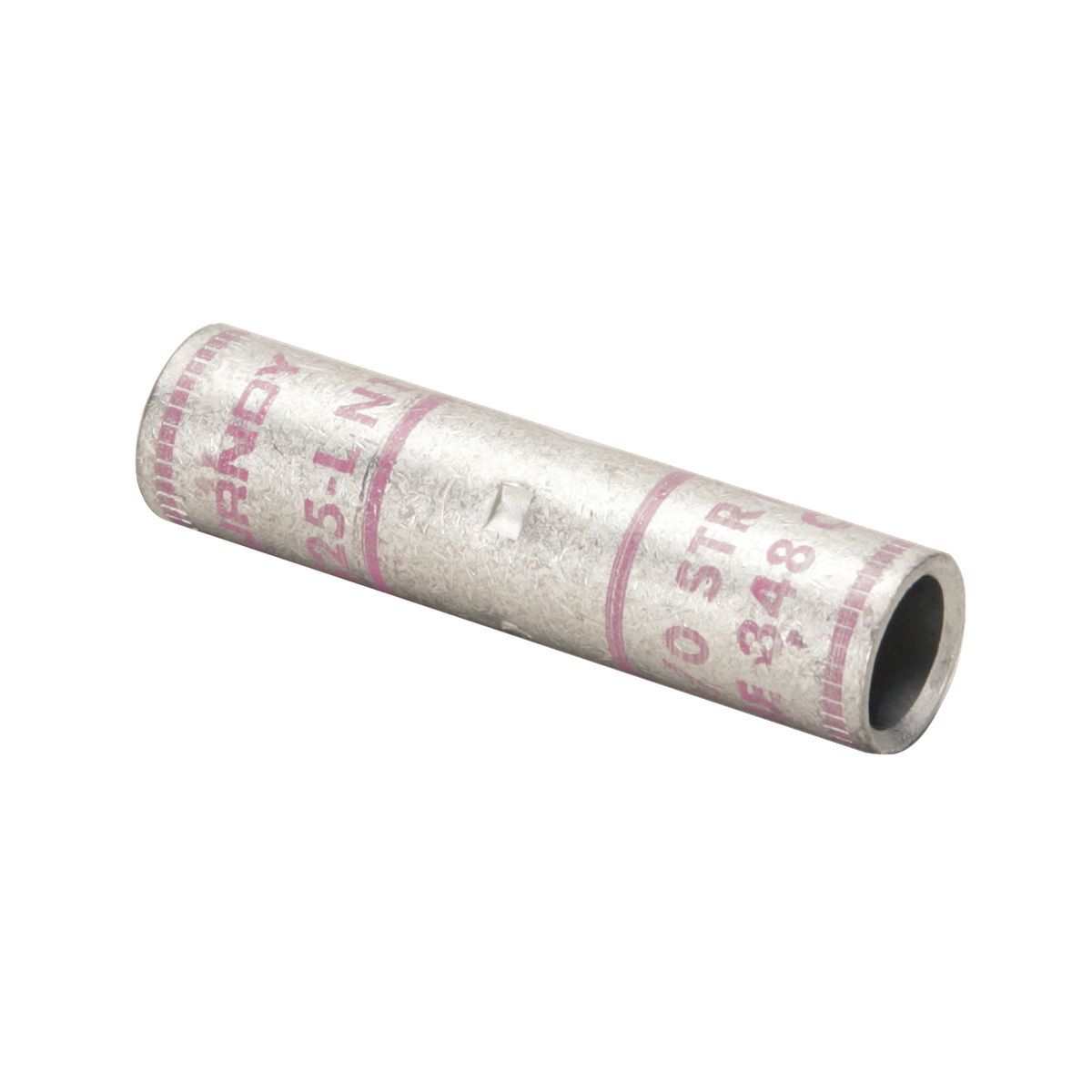 1/0 AWG CU, Standard Barrel, Internal Chamfer, Tin Plated, UL/CSA, 90?C, Up to 35kV, PINK Color Code, 12 or 348 Die Index.