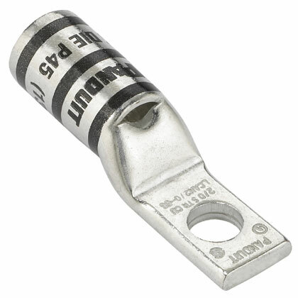 Copper Compression Lug, 1 Hole, #4 AWG, 