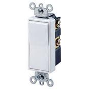 15-Amp 120/277-Volt Residential Grade Decora Rocker 4-Way AC Quiet Switch, Mahogany