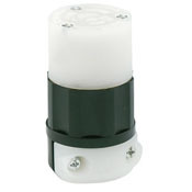 15 Amp, 250 Volt, NEMA L6-15R, 2P, 3W, Locking Connector,Industrial Grade, Grounding, All Black - Black