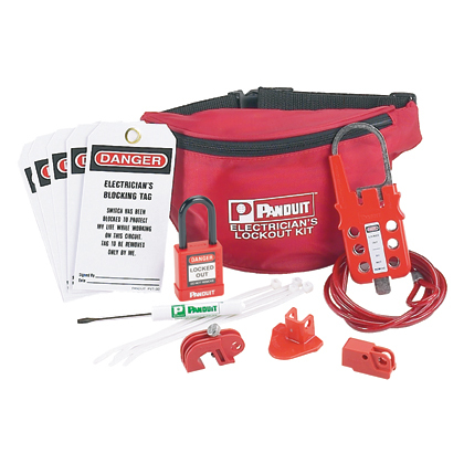 ElectricianFTs Lockout Kit, Red, 1/ kt   