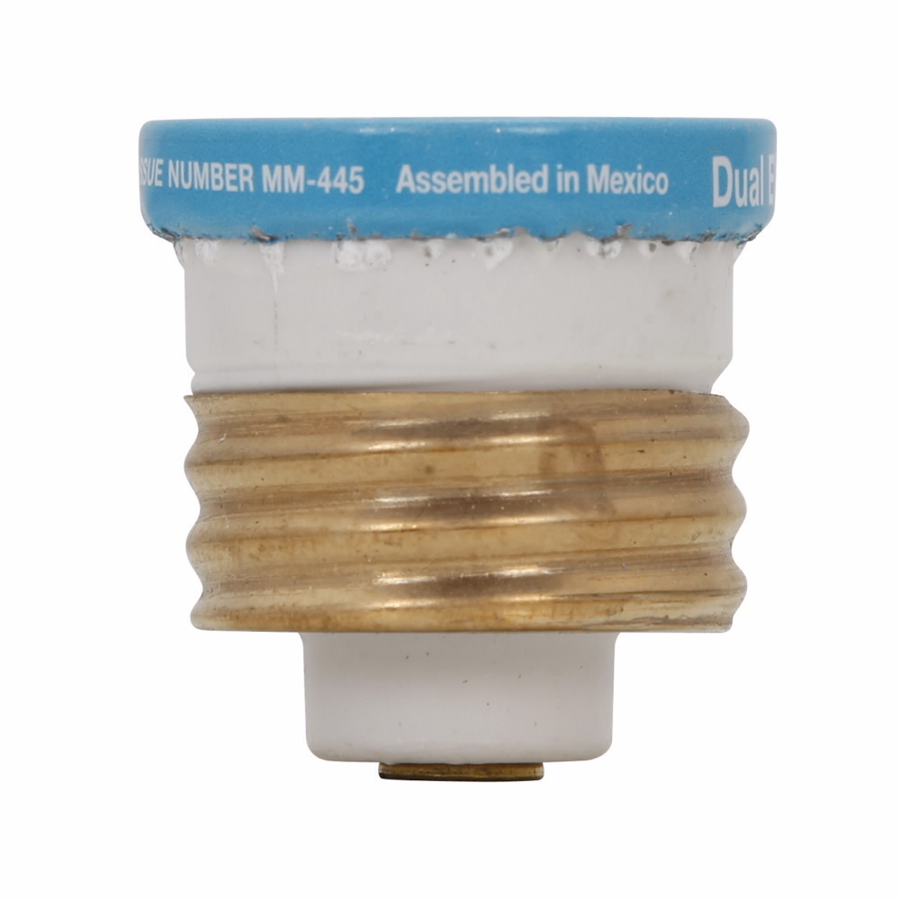 Eaton Bussmann series Type T plug fuse, plug fuse, time delay, heavy duty, 4-1/2 A, 125 Vac, 10 kAIC (RMS Symmetrical) interrupt rating, 10 kA short circuit rating, threaded mount, duel element, plastic body, brass thread, edison base