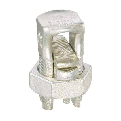 Split Bolt, Copper, Tin Plated, #2 STR -