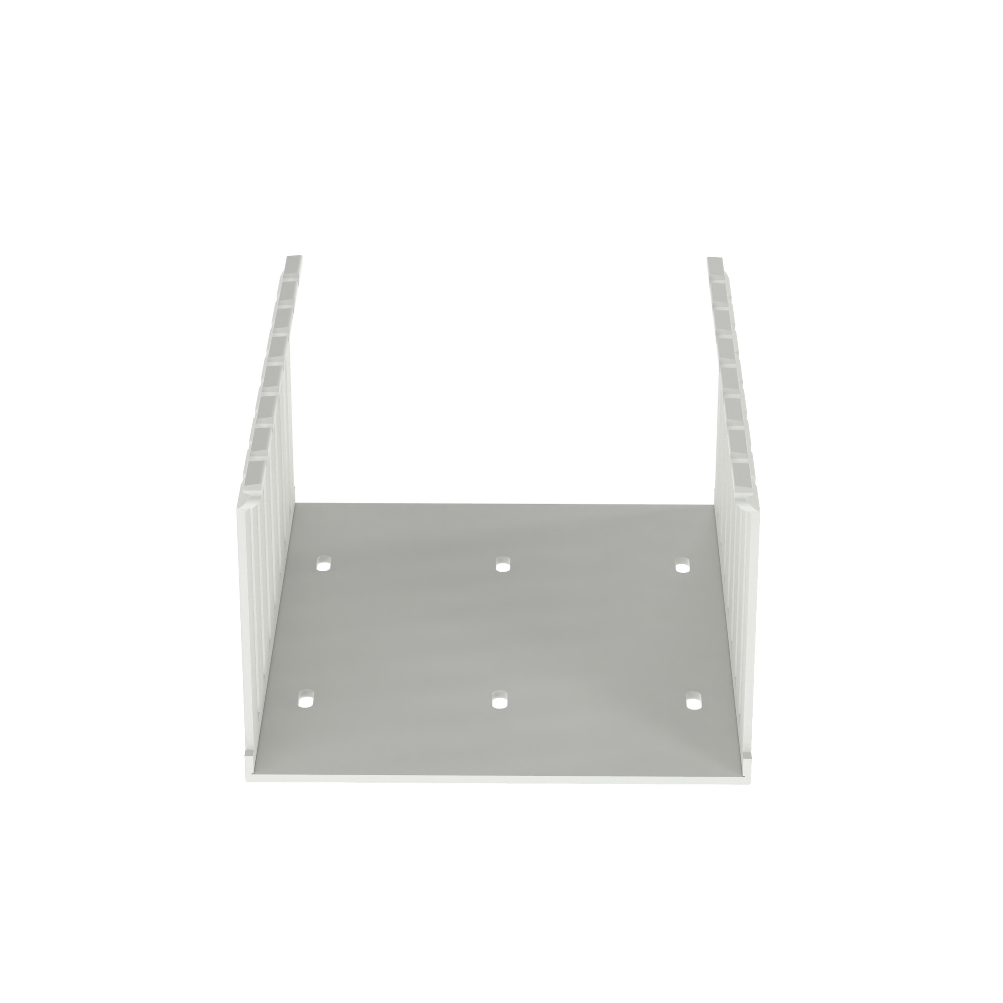 Slotted Duct, PVC,6X4X6FT,WHT            