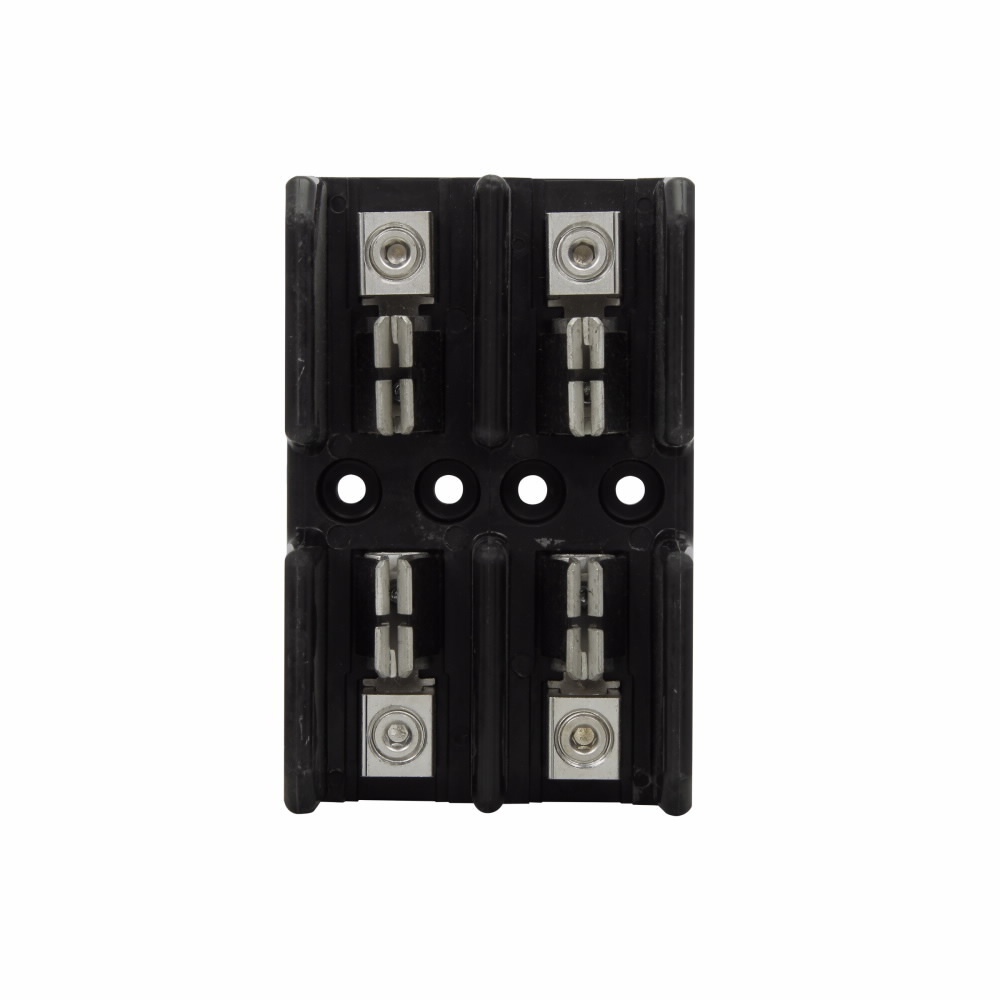 Eaton Bussmann series Class T modular fuse block, CR, 300 Vac/Vdc or Less Control Systems, 300 Vac/Vdc or Less Individual Control Circuits, 61-100 A, Two-pole, Class T, 200 kA, Box lug, 200 kAIC, Glass polyester, 300 Vac/dc, #1/0 AWG Cu/Al