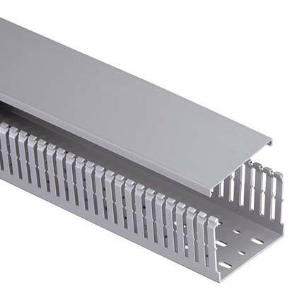 Slotted Metric Duct, PVC, 62mm x 62mm x 
