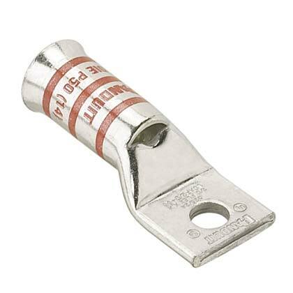 Copper Compression Lug, 1 Hole, 250 kcmi