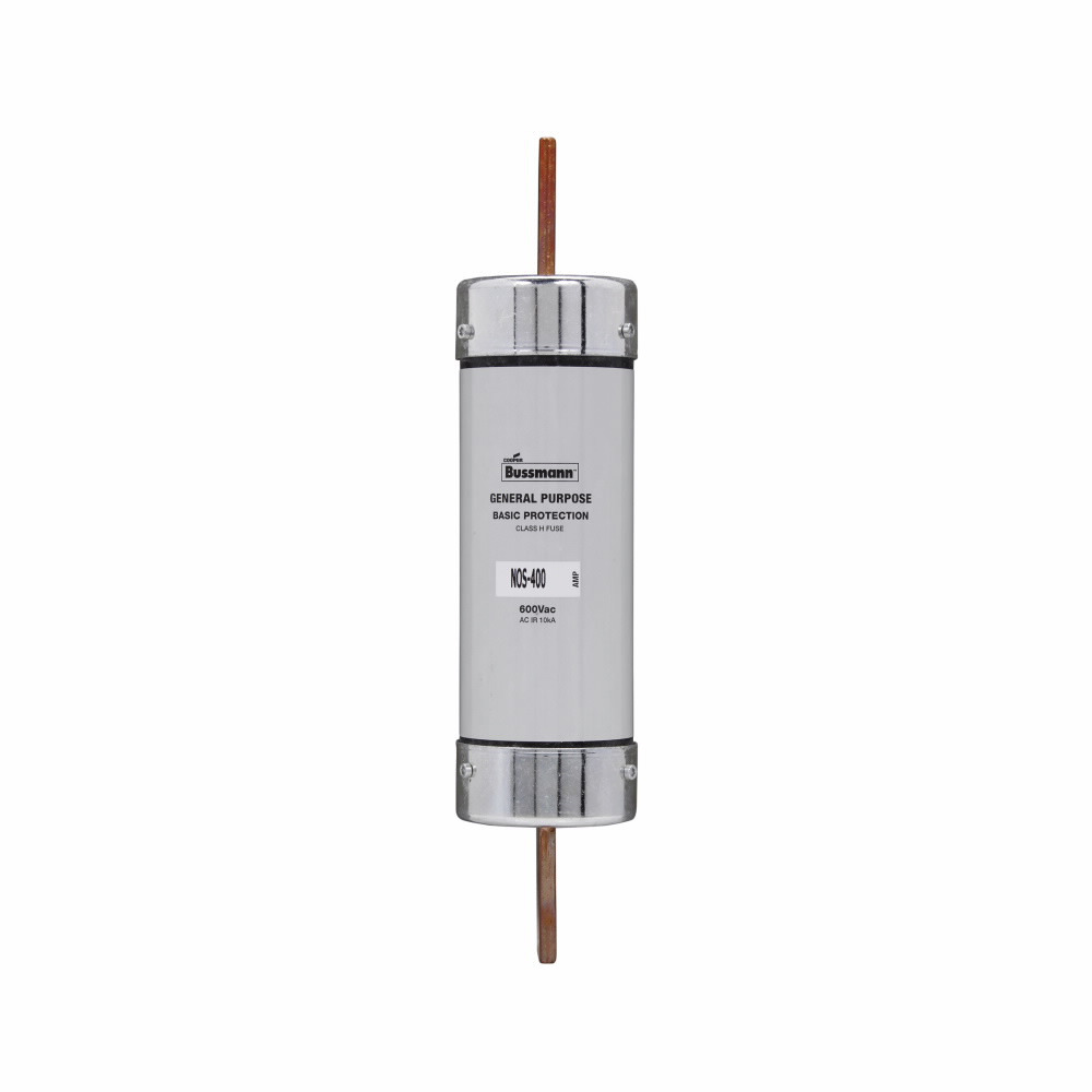 Eaton Bussmann series NOS fuse, Supplemental one-time fuse, Non current limiting, Light duty circuit locations, 300 A, Class H, Non-indicating, Blade end x blade end, 10 kAIC at 600 Vac, Standard, 1, 600 V