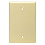 1-Gang Blank Wallplate, Midway Size, Brown