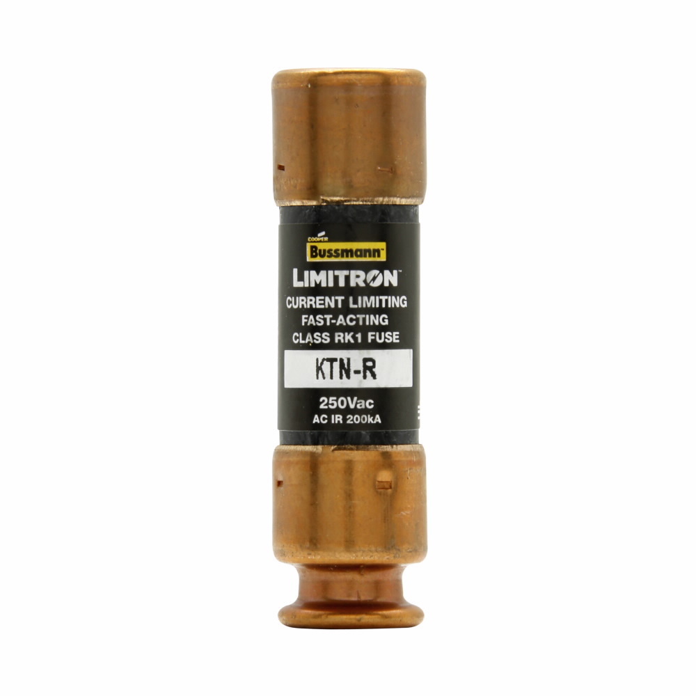 Eaton Bussmann series KTN-R fuse, LIMITRON Fast-acting fuse, 70/30 brass end cap, Panelboards, 30 A, 1, Class RK1, Non-indicating, Ferrule end x ferrule end, Melamine glass tube, Standard, 250 V