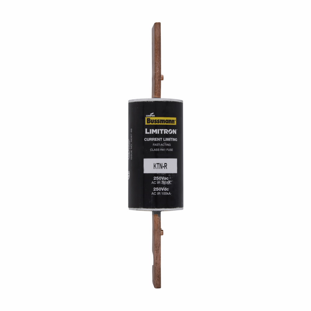 Eaton Bussmann series KTN-R fuse, LIMITRON Fast-acting fuse, Panelboards, 110 A, 1, Class RK1, Non-indicating, 200 kAIC at 250 Vac,100 kAIC at 250 Vdc, Standard, 250 V, 250 Vdc