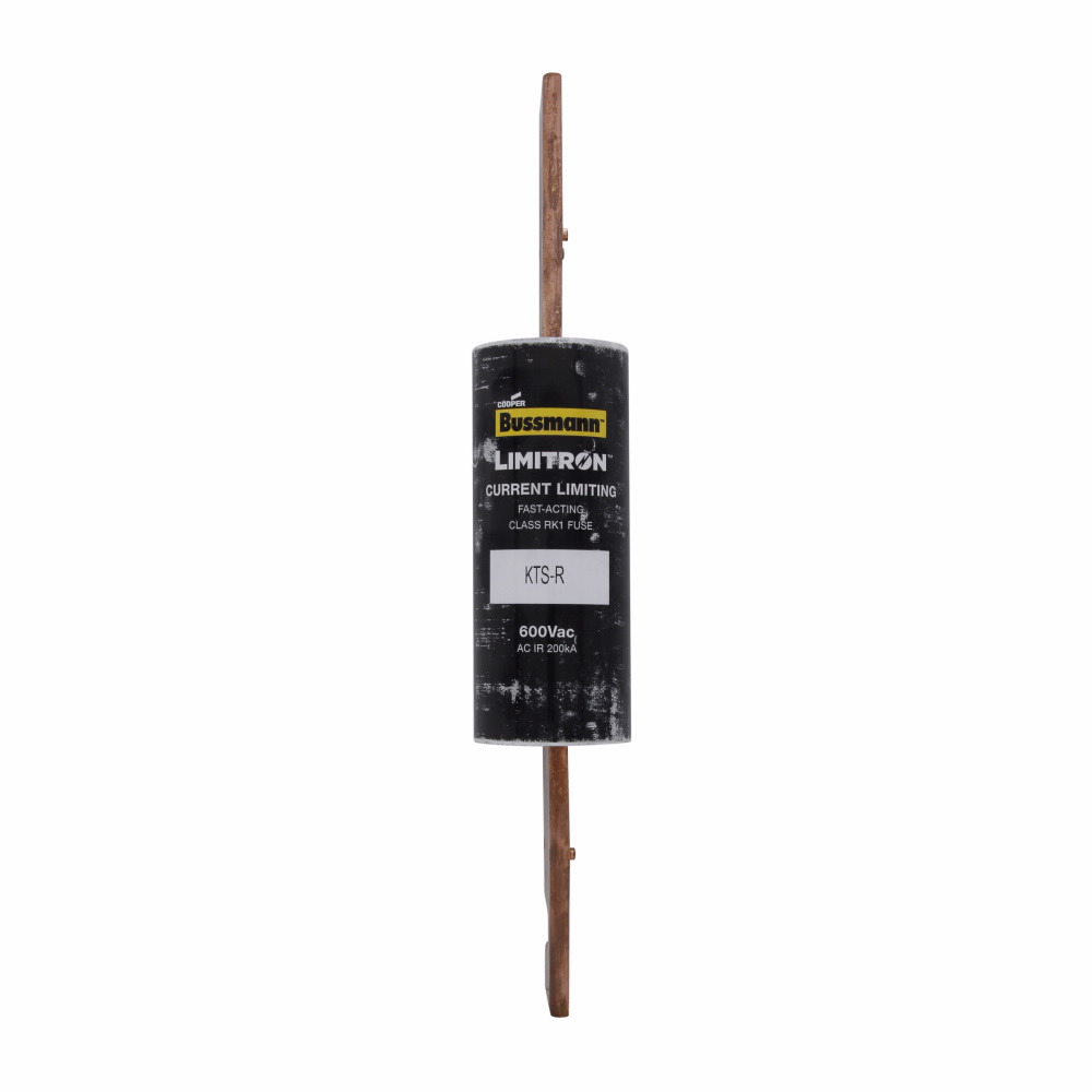 Eaton Bussmann series KTS-R fuse, LIMITRON Fast-acting fuse, 70/30 brass end cap, Panelboards, 400 A, 1, Class RK1, Non-indicating, Blade end x blade end, 200 kAIC at 600 Vac, Melamine glass tube, Standard, 600 V