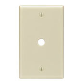 1-Gang .406-Inch Hole Telephone/Cable Wallplate, Midway size, Gray